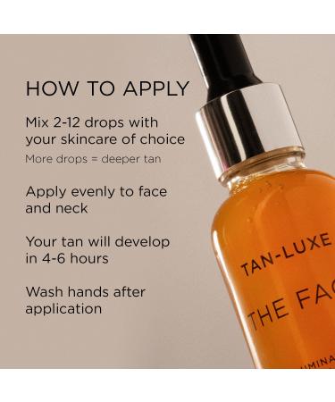 Tan-Luxe The Glow Edit | Containing Travel Sized The Gradual Self-Tan Lotion 100ml & The Face Mini Self-Tanning Drops in Shade Light/Medium 10ml - Buy Online on GoSupps.com