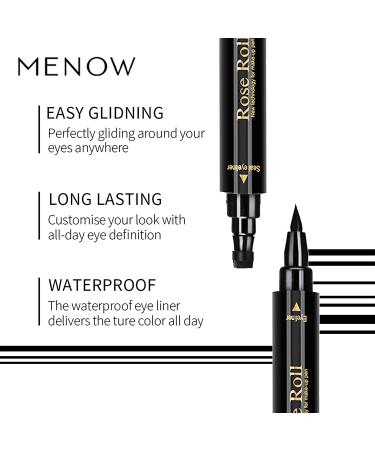 Winged Eyeliner Stamp Set - 4 Dual Ended Waterproof Liquid Eye Liner Pens | Long Lasting, Hypoallergenic & Easy to Use | Perfect Wing Cat Eye Stamp - 3 Sizes - Buy Online on GoSupps.com