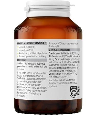 Blackmores Mega B Complex 200 Tabs - Buy Online on GoSupps.com