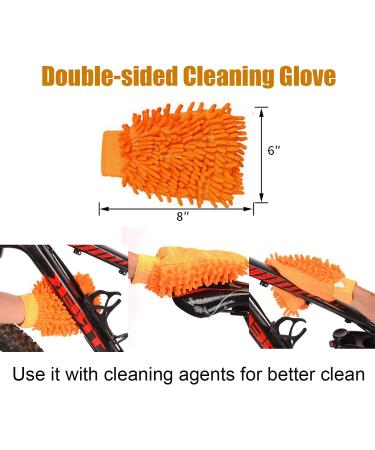 8PCS Bike Cleaning Tool Kit | Bike Chain Cleaner & Brush Set for Mountain, Road, City, Hybrid, BMX, Folding Bikes - Buy Online on GoSupps.com