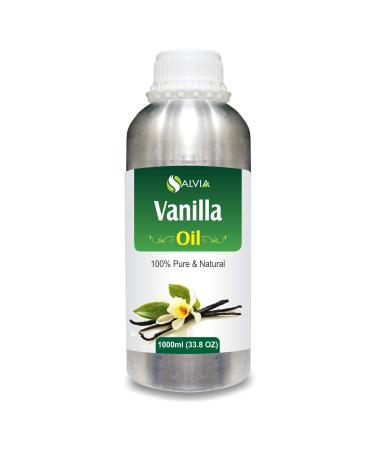 Bulk Vanilla (Vanilla planifolia) Essential Oil 1000ml/33.8fl oz. Vanilla 1 l (Pack of 1)