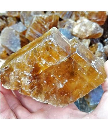 Natural Raw Orange Honey Amber Calcite Quartz Ores Specimen Rough Crystal Stones Decor Collections in Bulk Raw Stones and Minerals 850-1000g - Buy Online on GoSupps.com
