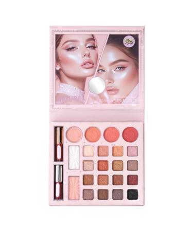 Palette de maquillage d'ombres paupi res 24 couleurs nacr es brillantes pour voyage quotidien Halloween f te femmes adolescentes filles