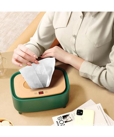 Baby Wipe Warmer Dispenser - Intelligent Adjustable Temperature, Large Capacity PP Material, Green - Buy Online on GoSupps.com