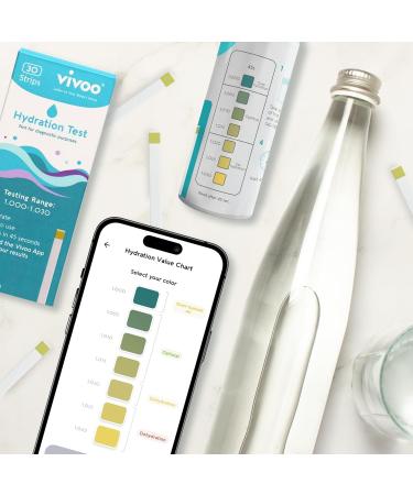 Vivoo Hydration Test Strips | Fast & Accurate Results in 45 Seconds | Optimize Hydration Levels Affordably - Buy Online on GoSupps.com