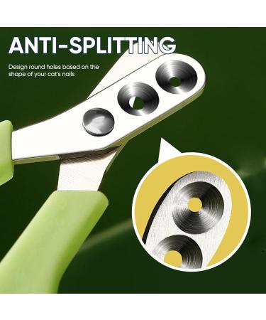 Effortless Pet Nail Clipper for Dogs & Cats - Stainless Steel Claw Scissors with Dual Size Holes - Perfect Pet Nail Care - Buy Online on GoSupps.com