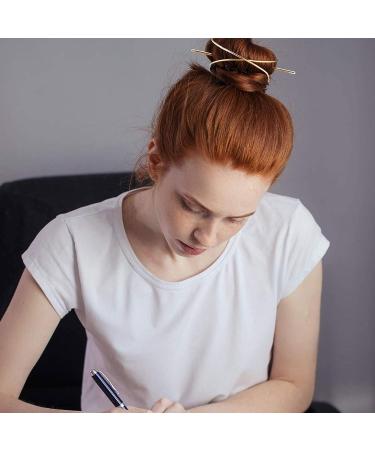 Lurrose Hair Cuff Rolls Set - 3 Pieces with Leaves | Gold Hair Bowl Buns & Holder for Women - International Shipping Available - Buy Online on GoSupps.com