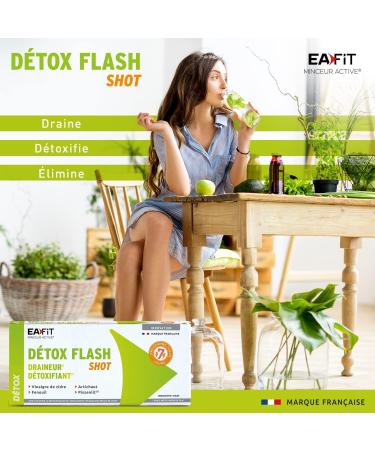 Eafit MINCEUR - DETOX FLASH SHOT - Drain - Detoxify - Apple cider vinegar - Fennel - Dandelion - Artichoke 7 shot - Buy Online on GoSupps.com