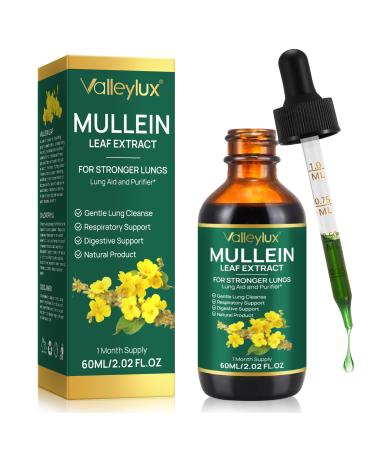 mullein leaf extract naturelles gouttes de mol ne avec chlorophylle pour poumons nettoyage absorption rapide 60 ml