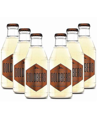 Goldberg Intense Ginger 6x200ml - Refillable Ginger Drink - 1200ml - International Shipping Available - Buy Online on GoSupps.com