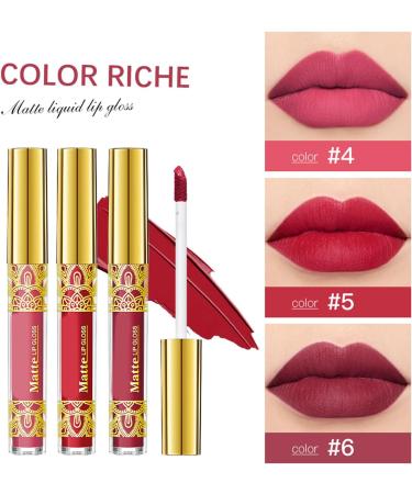3 Pack Liquid Lipstick Lip Pigment Waterproof Moisturizing Formula - Buy Online on GoSupps.com
