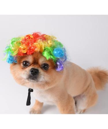 Funny Dog & Cat Role Play Wigs for Halloween & Christmas - Colorful Pet Costumes for Small Medium & Large Dogs - Buy Online on GoSupps.com