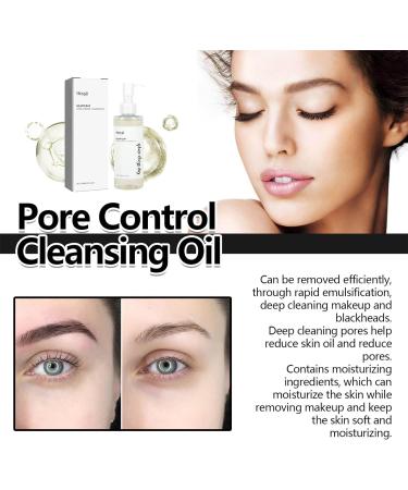 Heartleaf Pore Control Cleansing Oil Oil Cleanser Korean Daily Makeup Blackheads Removal Lightweight Korean Skincare Cleanser Facial Cleanser Oil for All Skin Types (100ml) - Buy Online on GoSupps.com