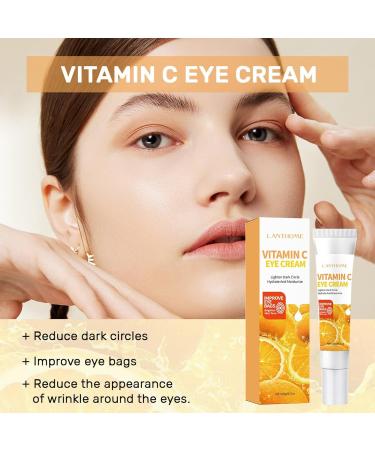 Vitamin C Eye Cream - Reduce Dark Circles Puffiness & Fine Lines | Anti-Aging Under Eye Cream (0.7 FL.Oz - Buy Online on GoSupps.com