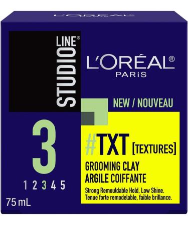 L'Oreal Paris Studio Line #txt Grooming Clay Strong Hold Matt Finish 75ml Tea Tree 75 ml (Pack of 1) - Buy Online on GoSupps.com