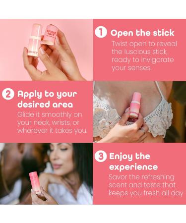 SweetSpot Flavored Solid Perfume Stick Portable Travel Perfumes for Women Long Lasting Fragrances Non Sticky Formula Natural Ingredients Fragrance Stick (Strawberries and Cream) - Buy Online on GoSupps.com