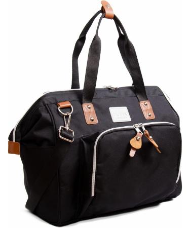 Fume London Baby Bag - Stylish Multifunctional Diaper Bag for Modern Parents | Black Baby Travel Bag with Multiple Compartments - Buy Online on GoSupps.com