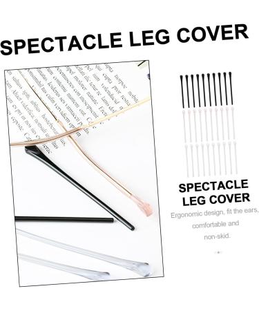 Lurrose Vintage Glasses Legs - 45 Pairs of Comfortable Earphone Silicone Socks & Metallic Glass Holder - 5 Colors Spare Parts & Bands - 7.25x0.5cm - Buy Online on GoSupps.com