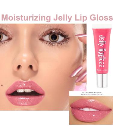 Hydrating Shimmer Lip Gloss for Women | Plumping Waterproof Long-Lasting & Non-Sticky Gloss in Pink - Moisturizing Juicy Shine - Buy Online on GoSupps.com