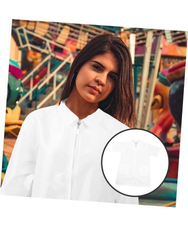 FRCOLOR Hairdressing Overalls Elegant Religious Aprons Care Uniform for Women Grooming Coat Waterproof Clothing Pet Grooming Apron Hairdressing Apron Medium and Small Men and Women White - Buy Online on GoSupps.com