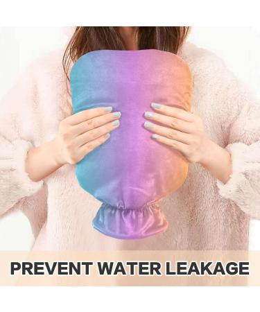 Yellow Blue Gradient Hot Water Bottle with Cover - 2L Pain Relief & Hand Feet Warmer for Cramps | International Shipping - Buy Online on GoSupps.com