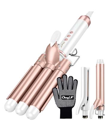 CCKeyin curling iron set 3 in 1 wave iron 3 barrels of curls for large curls ceramic coating hair styling for smoothing and curl multifunctional sets.