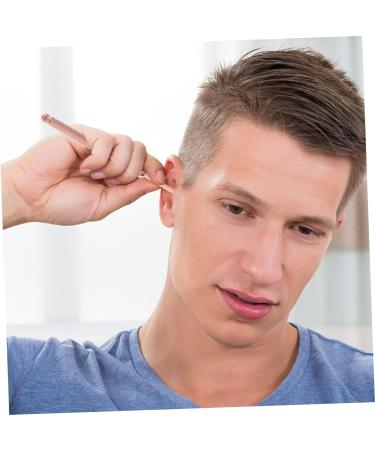 Stainless Steel Spring Ear Scope and Cleaner - Golden Ear Pick and Spoon 1pc - Buy Online on GoSupps.com