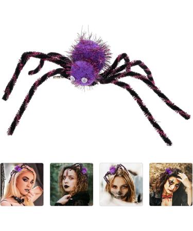minkissy Halloween Spider Hair Clip - Large Spider Hair Barrettes - Spooky Hair Clips - Funny Halloween Barrettes halloween Spider Hair Clips for Women Girls (Purple)30cm - Buy Online on GoSupps.com