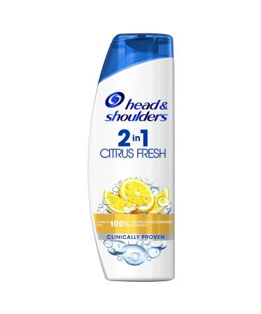head&shoulders 2in1 citrus fresh anti-dandruff shampoo 270ml - pack of 6