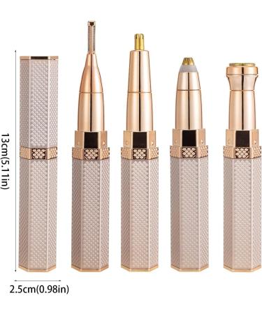 Portable 4-in-1 Waterproof Trimmer for Women - Shave Body Eyebrows Nose Armpits & Bikini Area - Buy Online on GoSupps.com