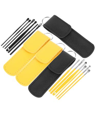 HOLIDYOYO 4Sets Metal Ear Wax Picker Set Earwax Set for Wax Removal and Easy to Clean Ear Cleaning Accessories for Daily Use