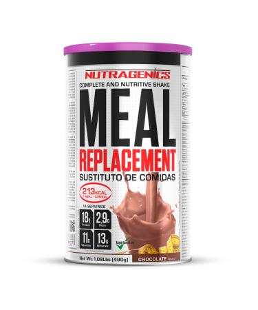 NUTRAGENICS Nutragenics Meal Replacement Beaten Food Substitute Weight Loss Food Substitute Dinner Substitute Food Substitute 490g (Chocolate)