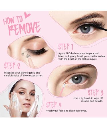 Pro Cluster Eyelash Glue Remover 10ml - Gentle Oil Makeup Cleaner for DIY Eyelash Extensions & Easy Removal - Buy Online on GoSupps.com