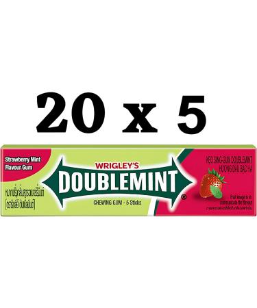 WRIGLEY'S JUICY FRUIT/DOUBLE MINT Peppermint/DOUBLE MINT Strawberry Mint Chewing Gum (3 Pack Variety Bundle) 60 Packets Total - Buy Online on GoSupps.com