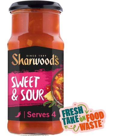 Sharwood's Reduced Sugar Sweet & Sour Cooking Sauce 425g - Delicious and Healthy Option - Buy Online on GoSupps.com