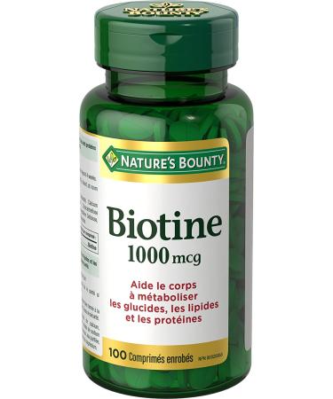 Nature's Bounty Biotin 1000 mcg 100 Coated Tablets - Buy Online on GoSupps.com