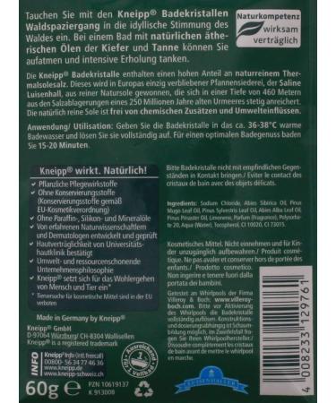 Kneipp Bath Crystals Waldbad 60g Relaxing Herbal Soak for Soothing Bath Experience International Shipping Available - Buy Online on GoSupps.com