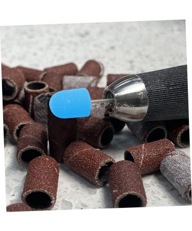 Ipetboom 1 Set Nail Color Sand Cap Grit Nail Sanding Cap Nails Tools Sanding Bands for Nail Drill Nail Drill Bit Caps Nail Art Kit Sanding Caps Inner Ring Plastic Polisher 2x1.5cm Blue - Buy Online on GoSupps.com