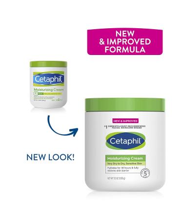 CETAPHIL Hydrating Body Moisturizer Cream 20 oz - Fragrance Free, Non-Comedogenic for Dry to Very Dry Sensitive Skin - Buy Online on GoSupps.com