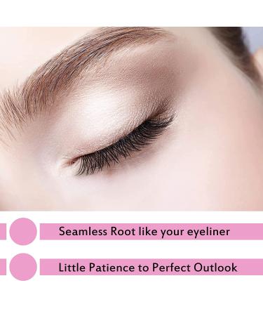 72 Pcs Natural Cluster Individual Lashes | DIY Eyelash Extensions - Reusable & Comfortable | Super Thin Band - D-14mm - Buy Online on GoSupps.com