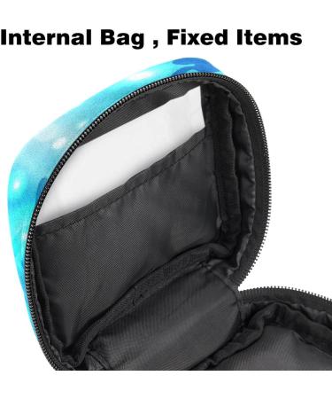 Men's & Women's Zippered Menstruation Pad Bag - Stylish Tampon & Napkin Storage for Girls | Turtle Swimming Design - Buy Online on GoSupps.com
