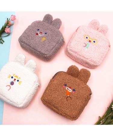 Mobestech 10 STK Plush Wallet Pocket - Kawaii Sanitary Organizer for Menstrual Bandages Breastfeeding Inserts & Makeup | Cute Cosmetic Bag - Buy Online on GoSupps.com