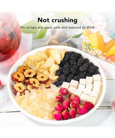 Poria Lily Tea 160g Poria Lily Herbal Combination Tea Bag Portable Dates Rock Sugar Edible Roses Tea Bag for Office Home - Buy Online on GoSupps.com