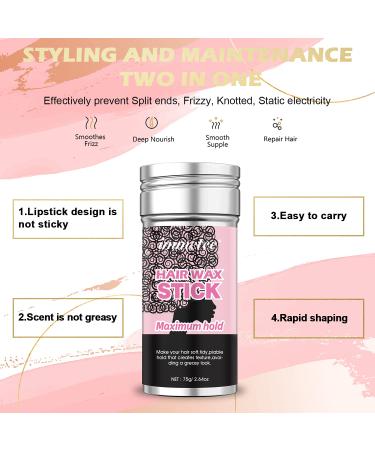 Immetee Hair Wax Stick - Edge Control Slick Stick for Flyaways & Frizz - 75g - Men & Women - Buy Online on GoSupps.com