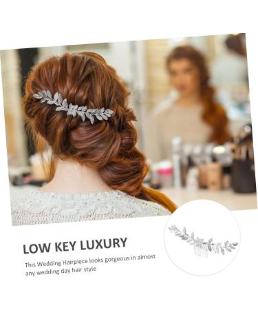 Housoutil Goddess Headpiece Wedding Hair Comb Silver Bridal Comb for Wedding Silver Wedding Combs for Hair Bridal Hair Clip Retro Hair Combs Tiara Accessories Mori Department Bride - Buy Online on GoSupps.com