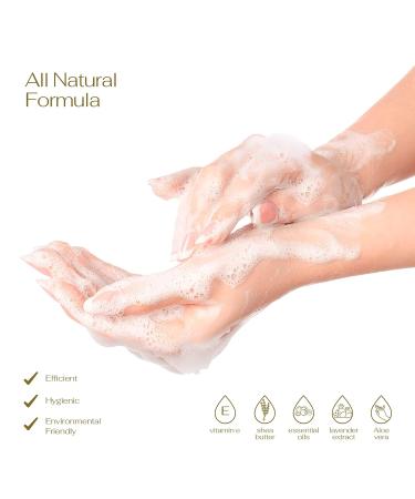Lovery Honey Almond Foaming Hand Soap 3-Pack - 26.25 fl oz each - Moisturizing Hand Wash with Aloe & Essential Oils - Alcohol-Free - Perfect for Kitchen or Bathroom - Includes Free Swarovski Bracelet - Buy Online on GoSupps.com