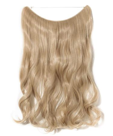 Shop Hair Part Extensions - Wavy 50cm Dark Blonde & Blith Blond with Invisible Wire | 90g Lightweight Hair Extensions - Buy Online on GoSupps.com