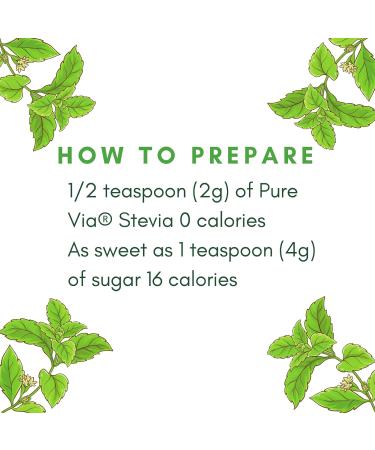 Pure Via Stevia Leaf Zero Calories Sweetener 250g - Natural Zero-Calorie Sweetness for Guilt-Free Indulgence (3 x 250g) - Buy Online on GoSupps.com