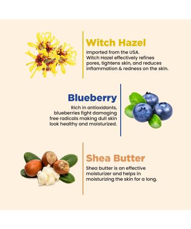 Buy Blueberry Face Wash - Deep Cleansing & Moisturizing Paraben-Free Gel with Witch Hazel for All Skin Types | 100ml | Best Face Wash for Women - Buy Online on GoSupps.com