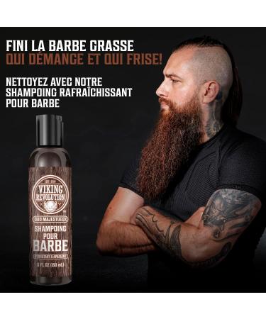 Viking Revolution - Shampoing Barbe Homme & Apr s Shampoing Barbe Homme - Huile d'Argan & de Jojoba - Adoucit & Renforce - Oud Majestueux - 150 ml x 2 150 ml (Lot de 2) - Buy Online on GoSupps.com